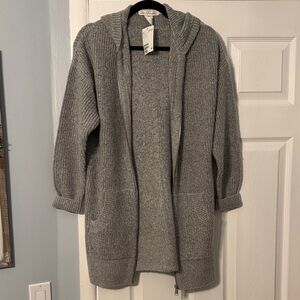 Heather Gray Knit Cardigan